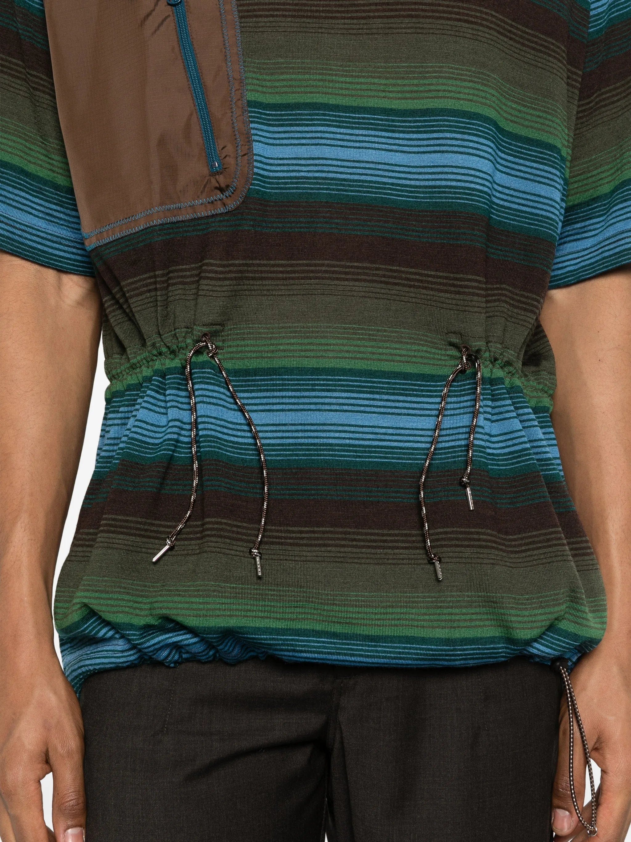 Kolor pocket striped T - shirt