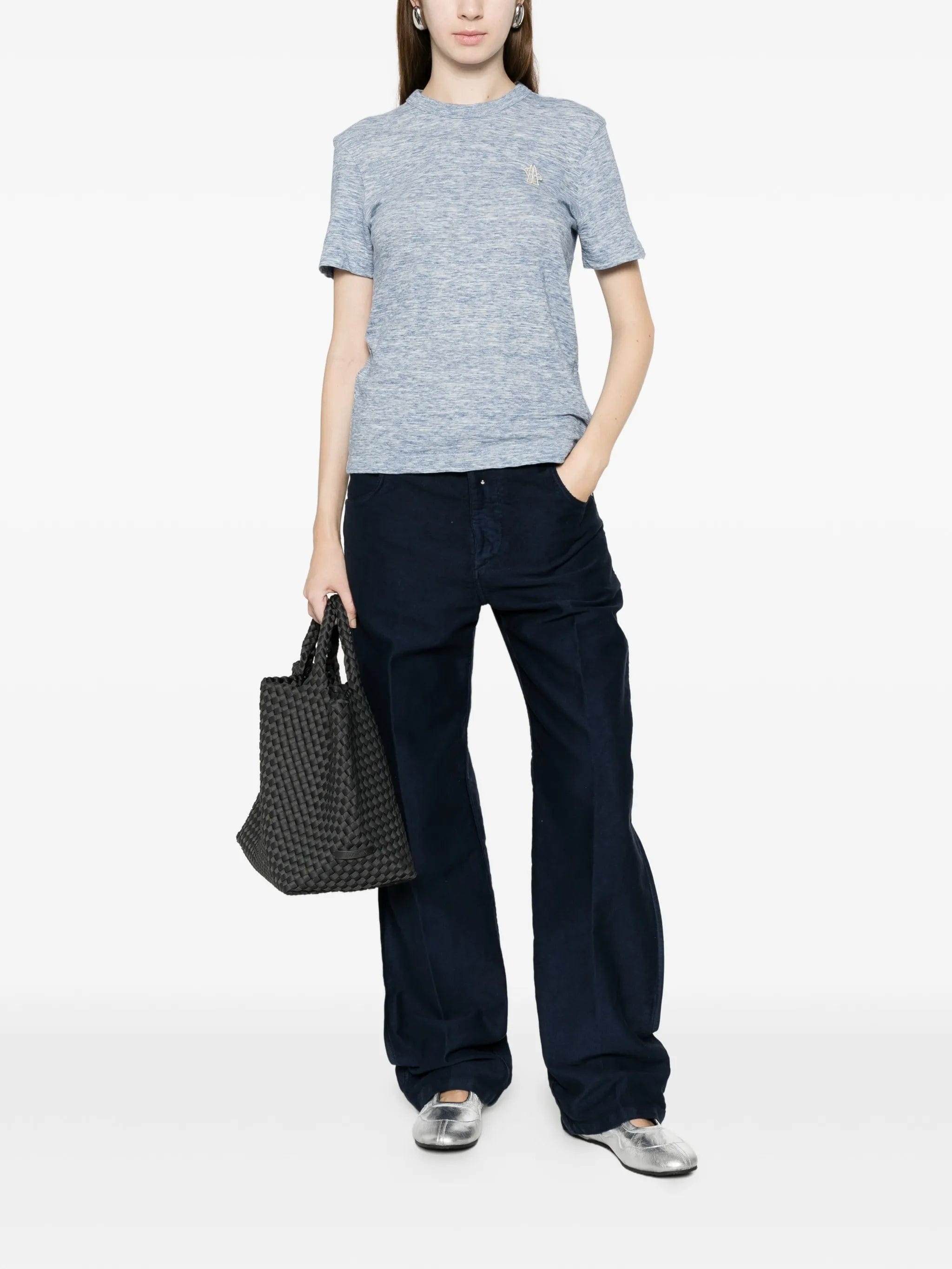 Moncler Grenoble logo - patch T - shirt