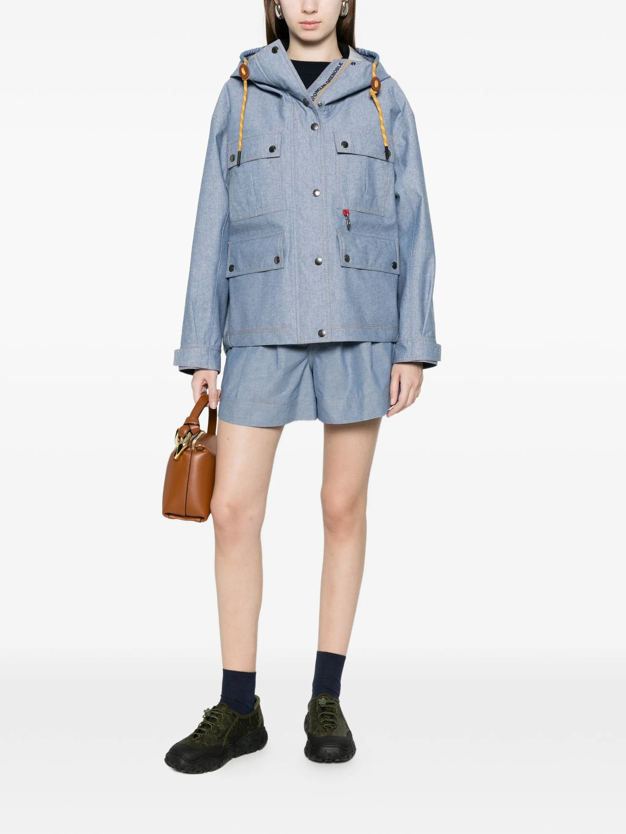 Moncler Grenoble high - waist chino shorts