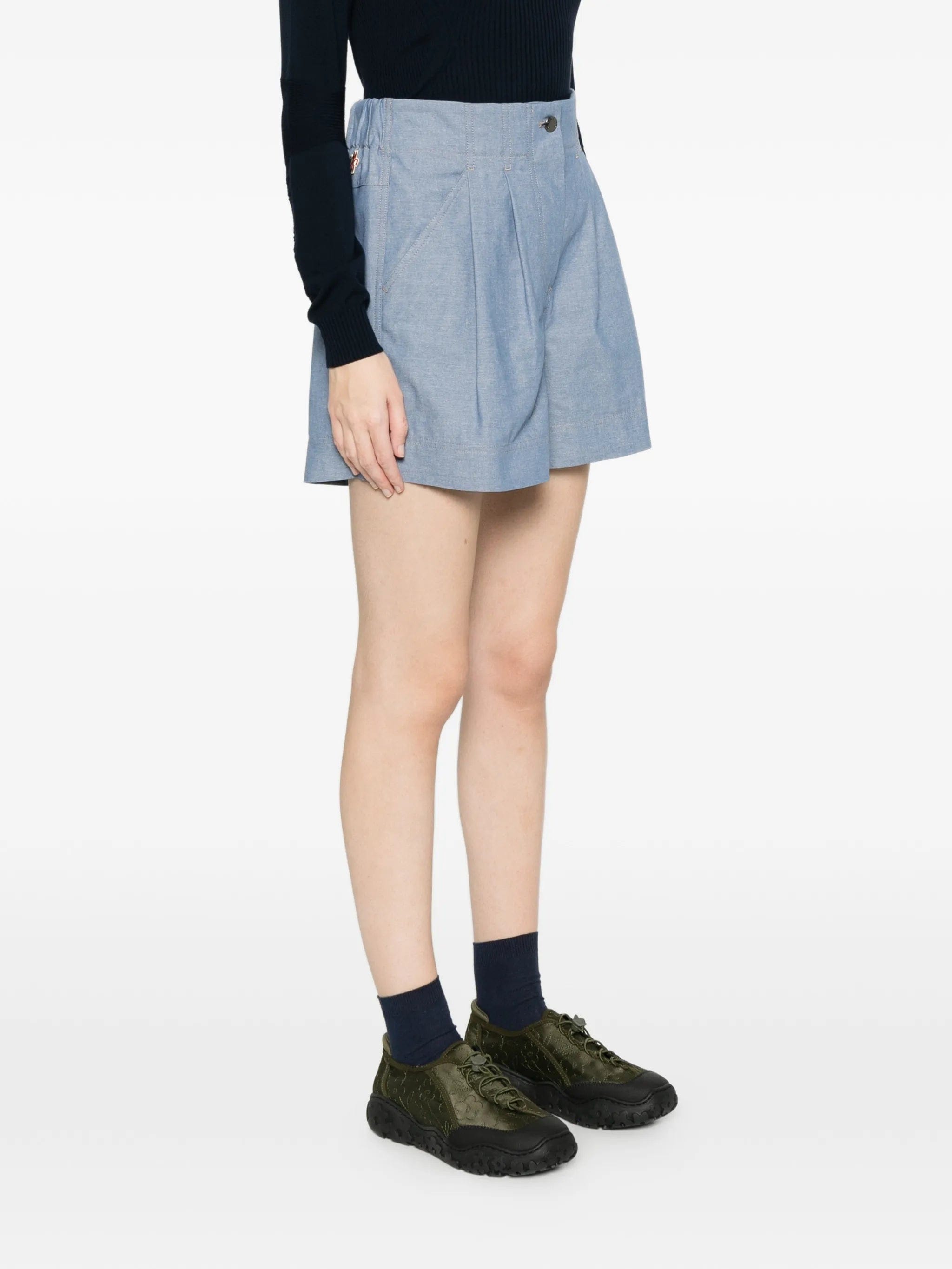 Moncler Grenoble high - waist chino shorts