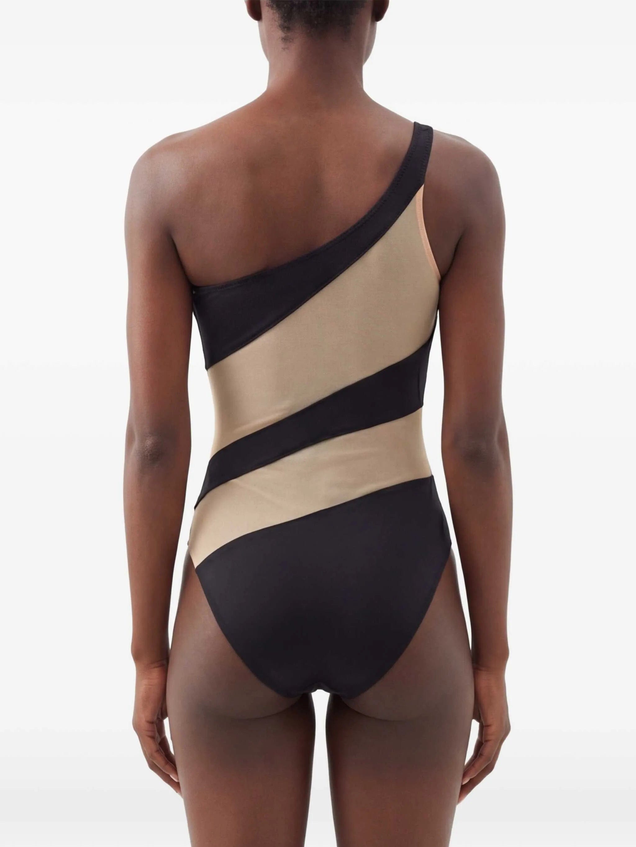 Norma Kamali Snake one - shoulder swimsuit