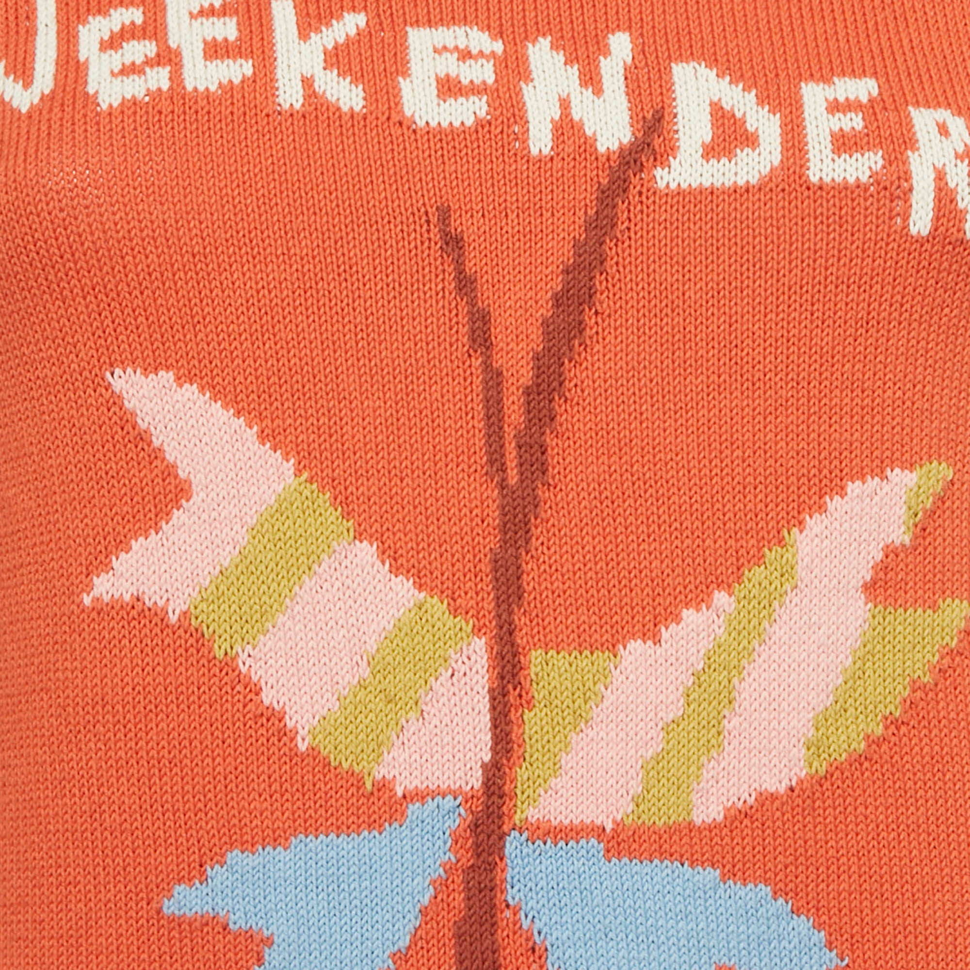 Weekend Max Mara Orange Logo Knit Sweater