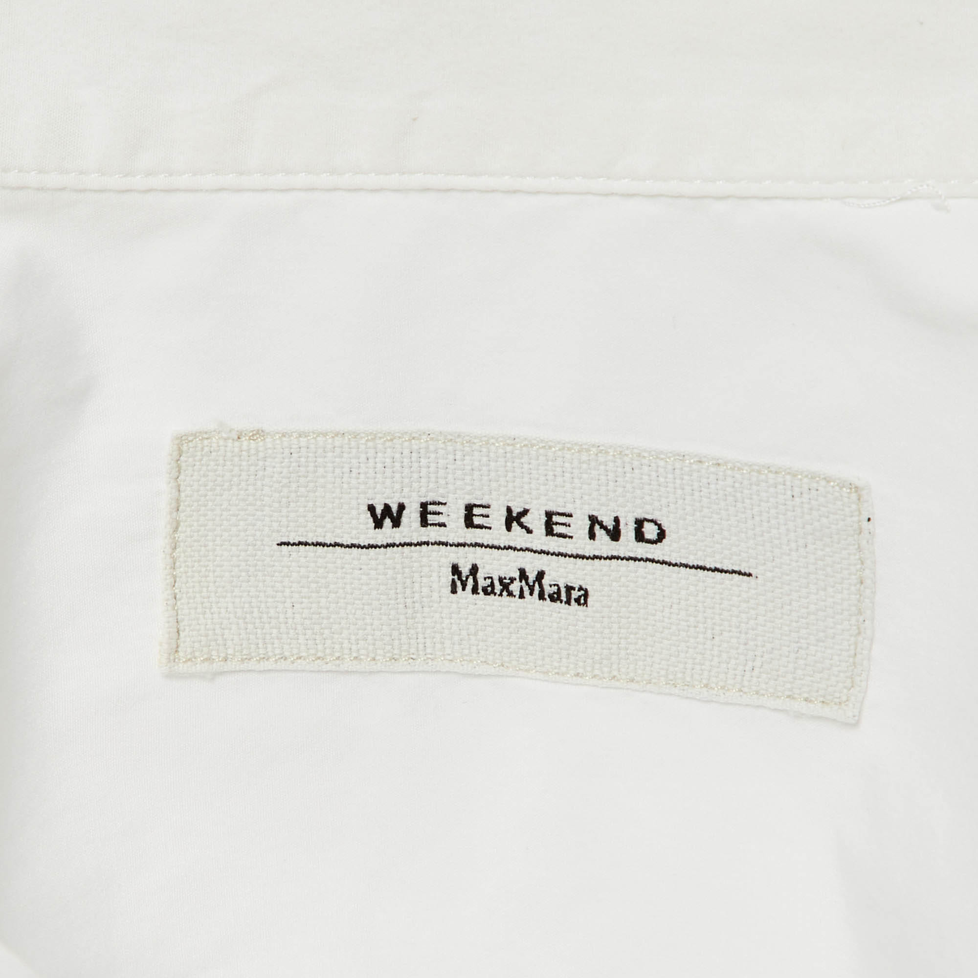 Weekend Max Mara White Cotton Long Sleeve Shirt