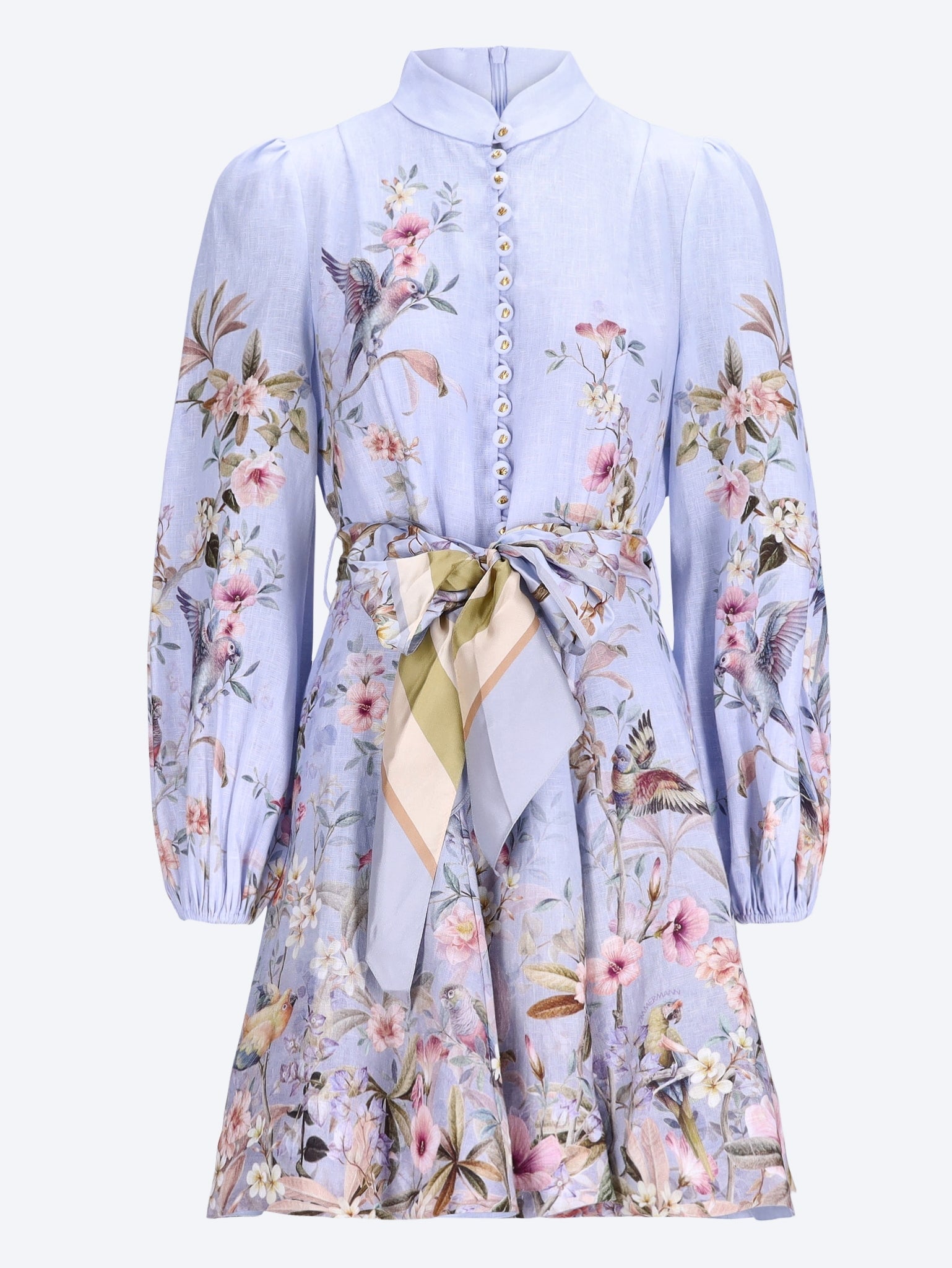 Zimmermann Rebellion button mini dress
