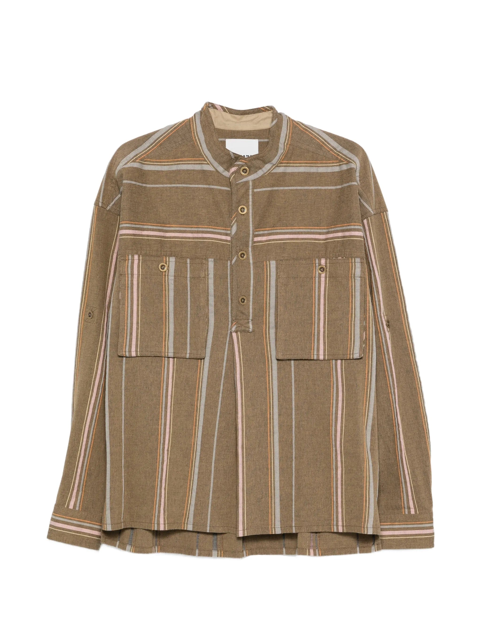 Marant Ralvin striped long - sleeve shirt