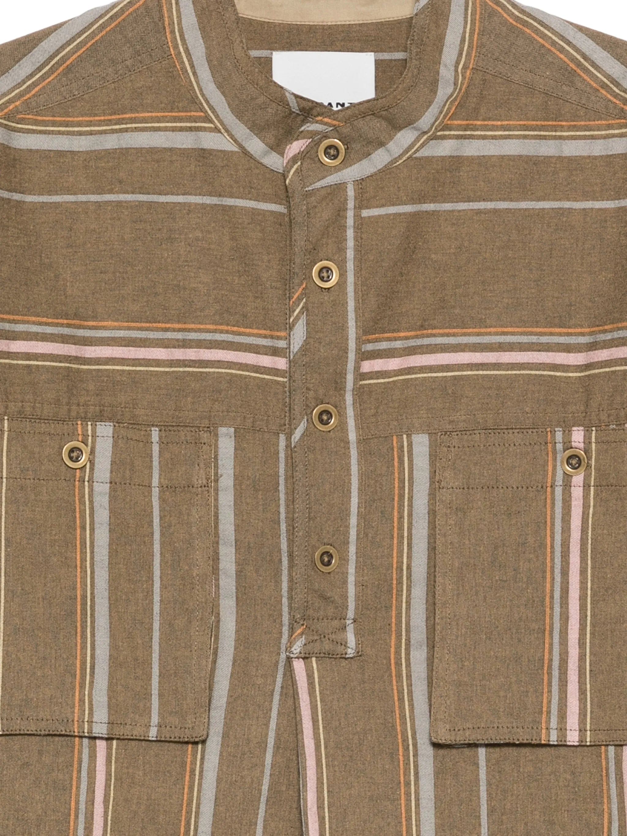 Marant Ralvin striped long - sleeve shirt