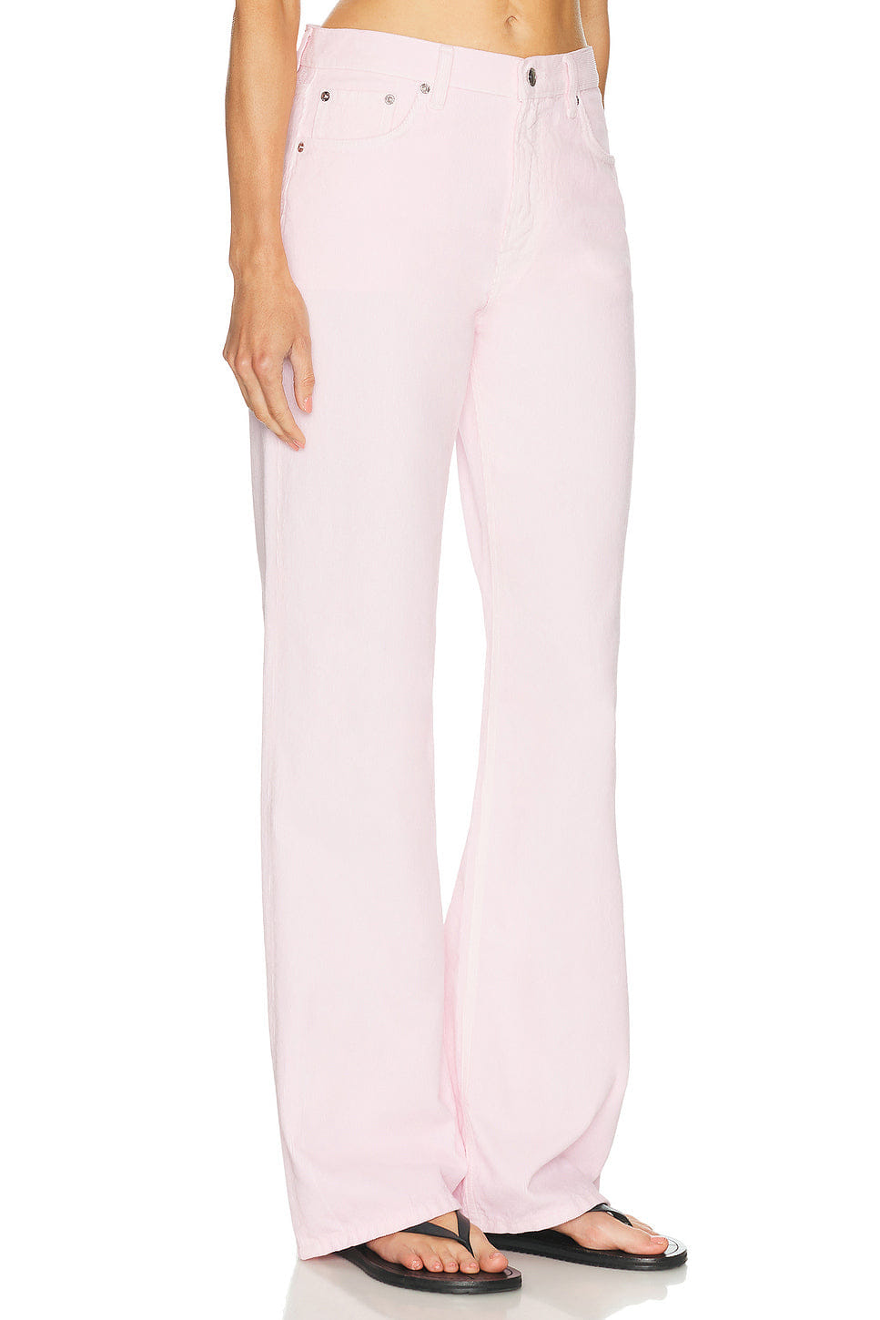 Haikure Korea Velvet Pier Flare Leg