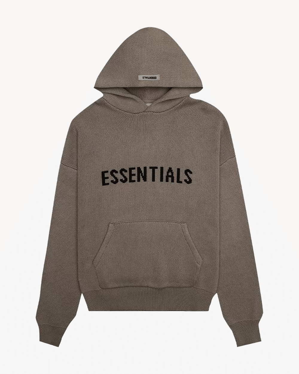 FOG ESSENTIALS FW20 TAUPE KNIT HOODIE