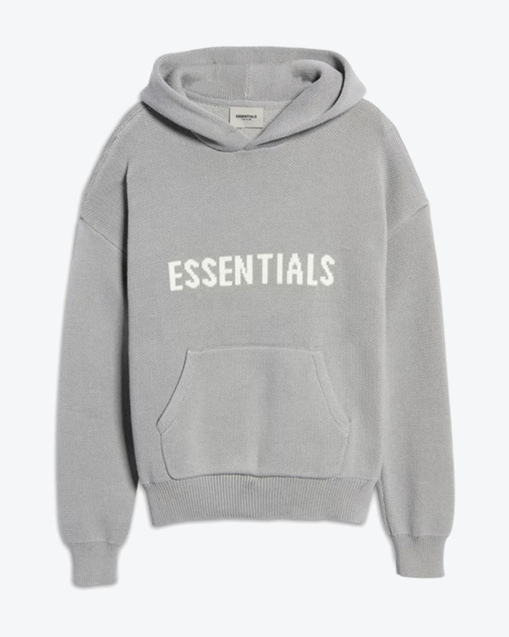 FOG ESSENTIALS SS20 KNIT HOODIE NORDSTROM EXCLUSIVE PEBBLE