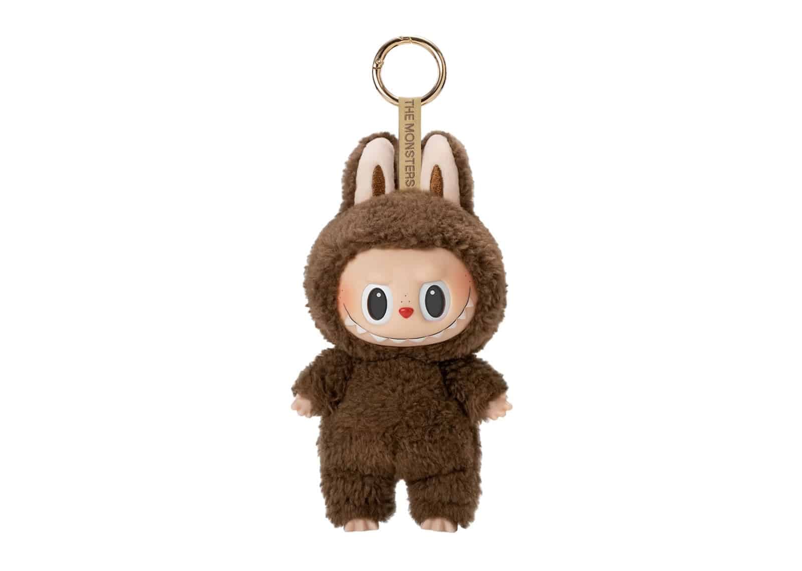 Pop Mart (labubu) The Monsters Exciting Macarons Chestnut Cocoa Vinyl Plush Pendant