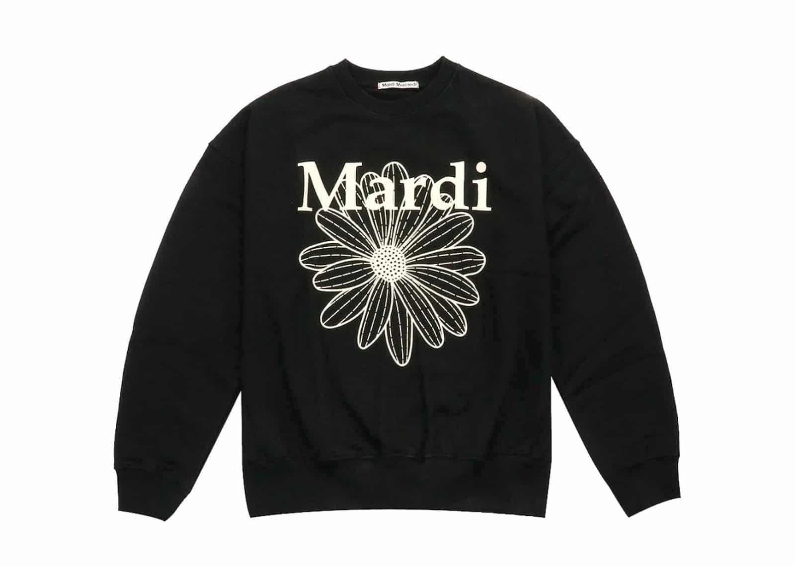 MARDI Mercredi FlowerMardi Crewneck Black Cream