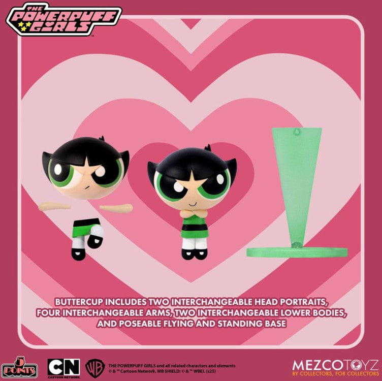 Mezco 5 Point The Powerpuff Girls Buttercup Figure