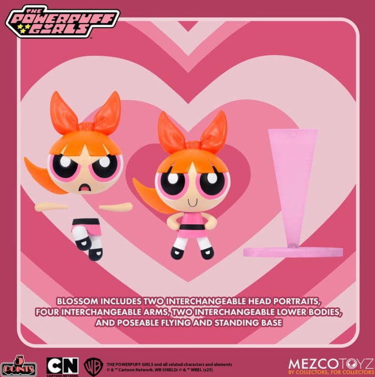 Mezco 5 Point The Powerpuff Girls Blossom Figure