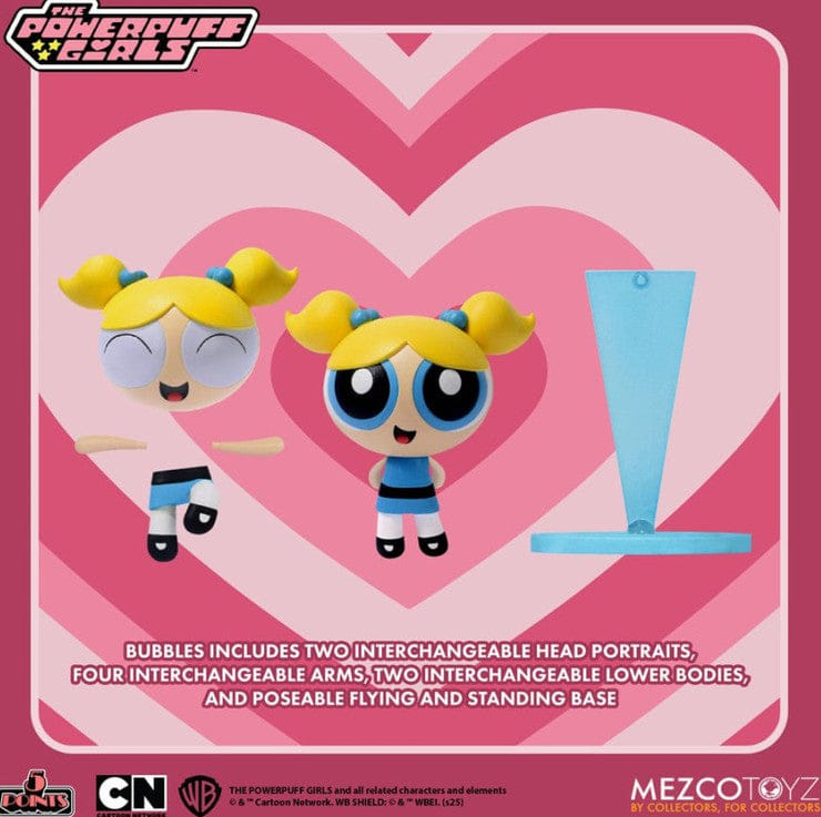 Mezco 5 Point The Powerpuff Girls Bubbles Figure