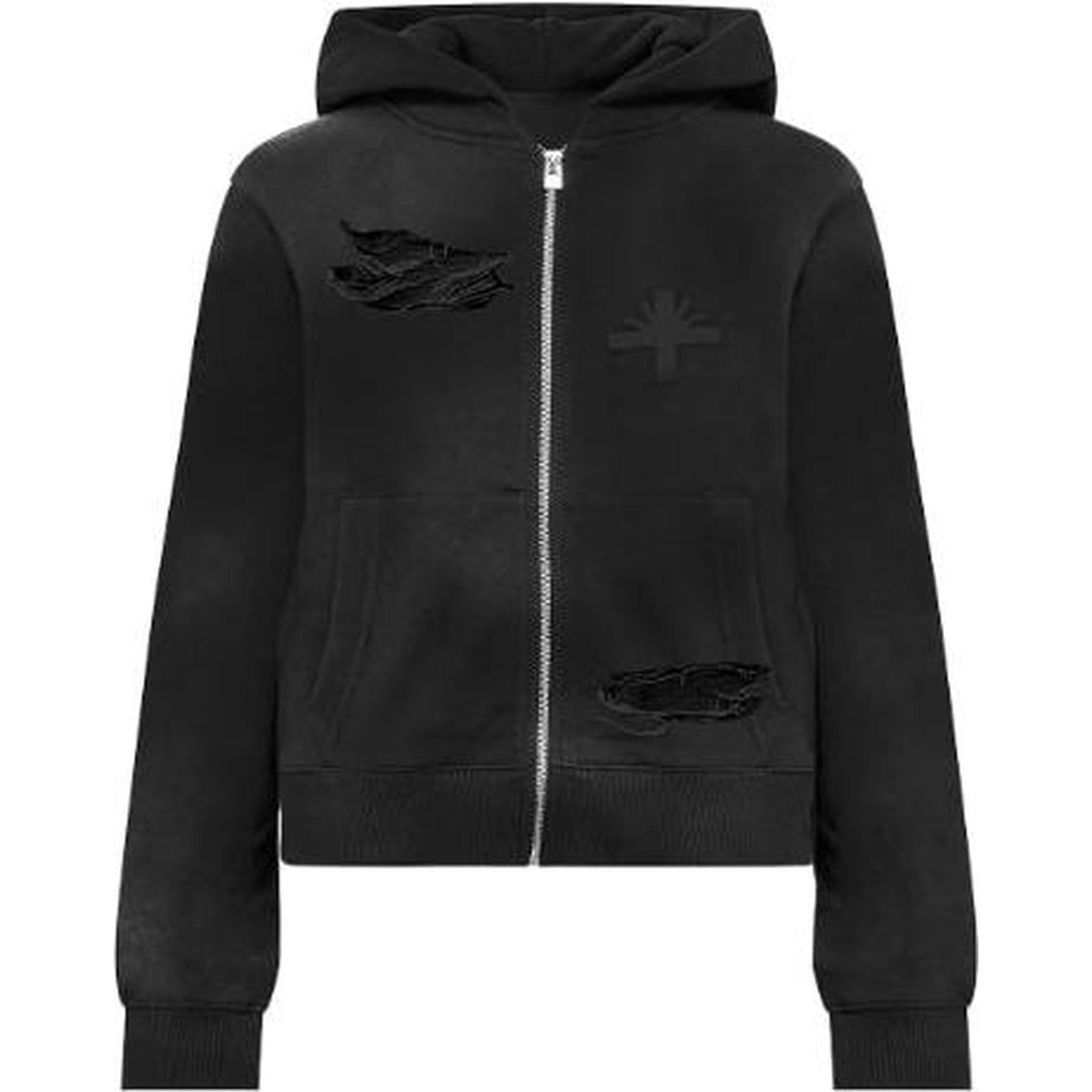 Vertabrae Classic Obsidian Zip - Up Hoodie