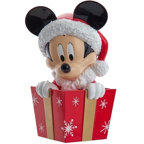 Kurt S. Adler Kurt Adler - Mickey Mouse in Present 8 - Inch Tree Topper