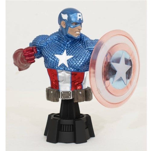 Diamond Select SDCC 2023 Marvel Captain America Holo Shield Resin Bust