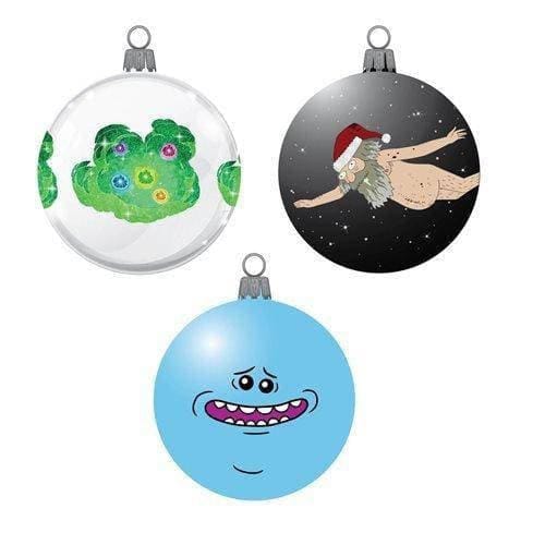 Kurt S. Adler Kurt Adler - Rick and Morty Decal 3 1/7" Ornament - Set of 3