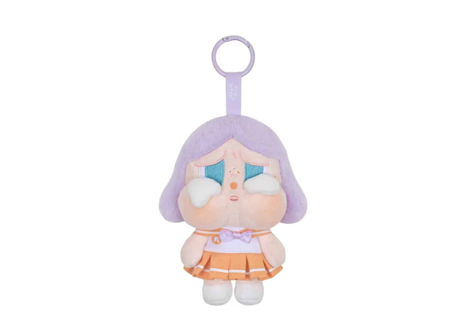 Pop Mart (labubu) Pop Mart CRYBABY Sunset Concert Series Plush Pendant Bright Orange