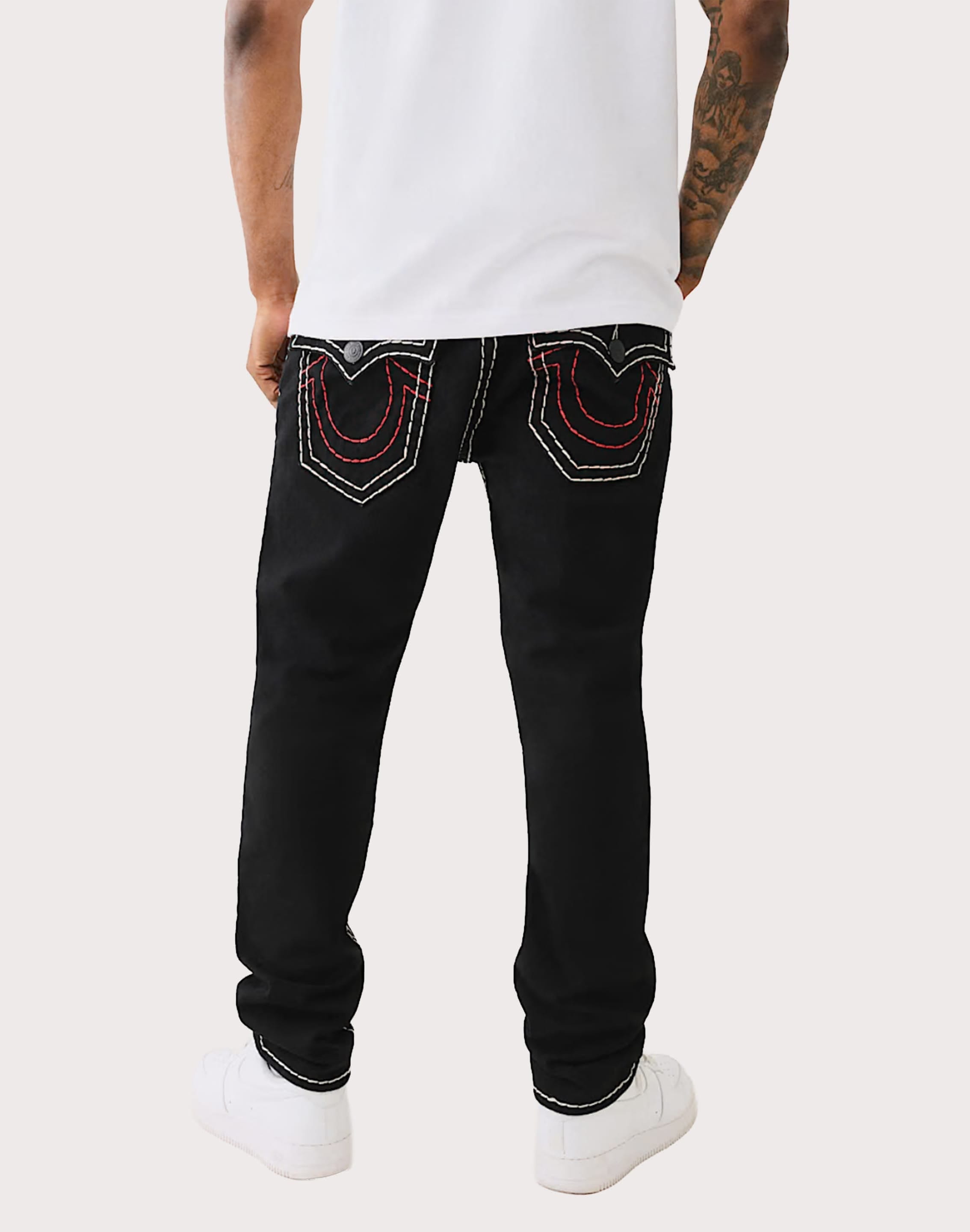 True Religion Rocco Super T Flap Skinny Denim Jeans