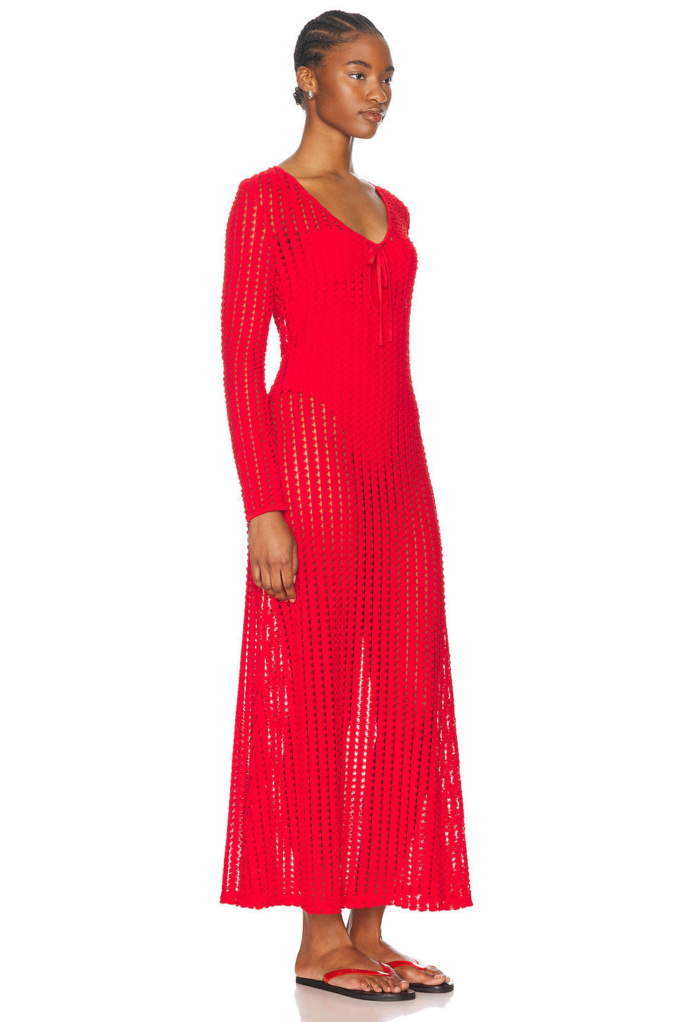Simkhai Elton Keyhole Midi Dress
