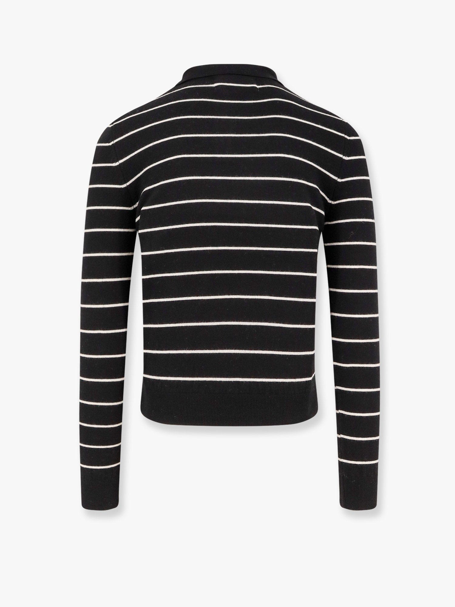 Tonywack Super fine merino wool striped polo shirt