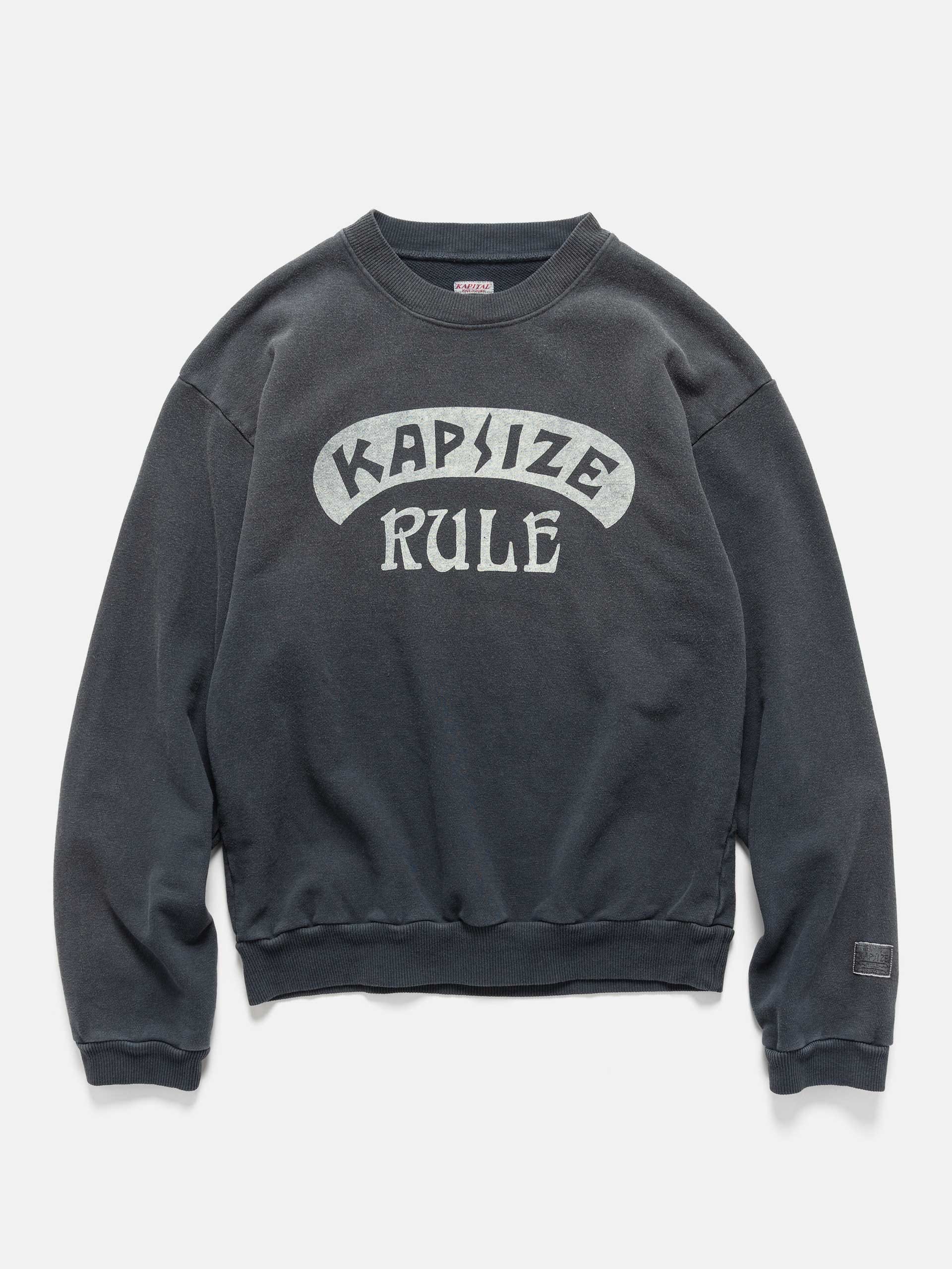 Kapital SWT Knit Crew SWT (Kapsize Rule) Black