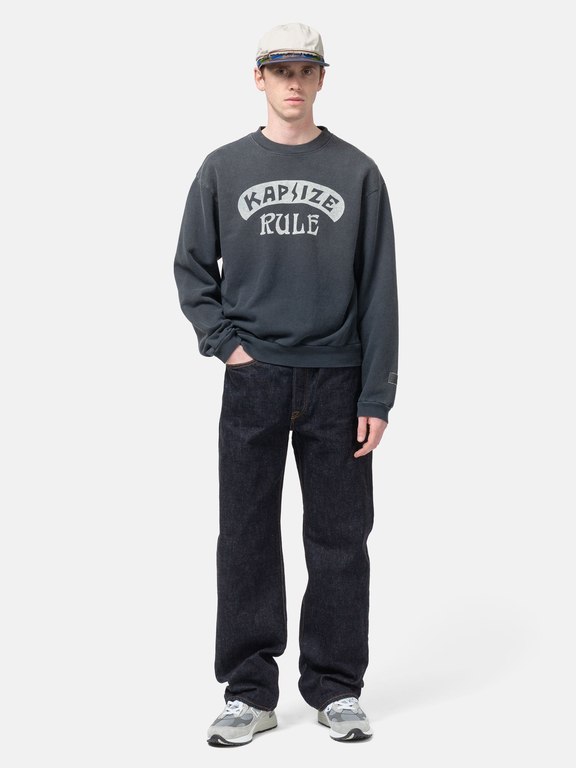 Kapital SWT Knit Crew SWT (Kapsize Rule) Black