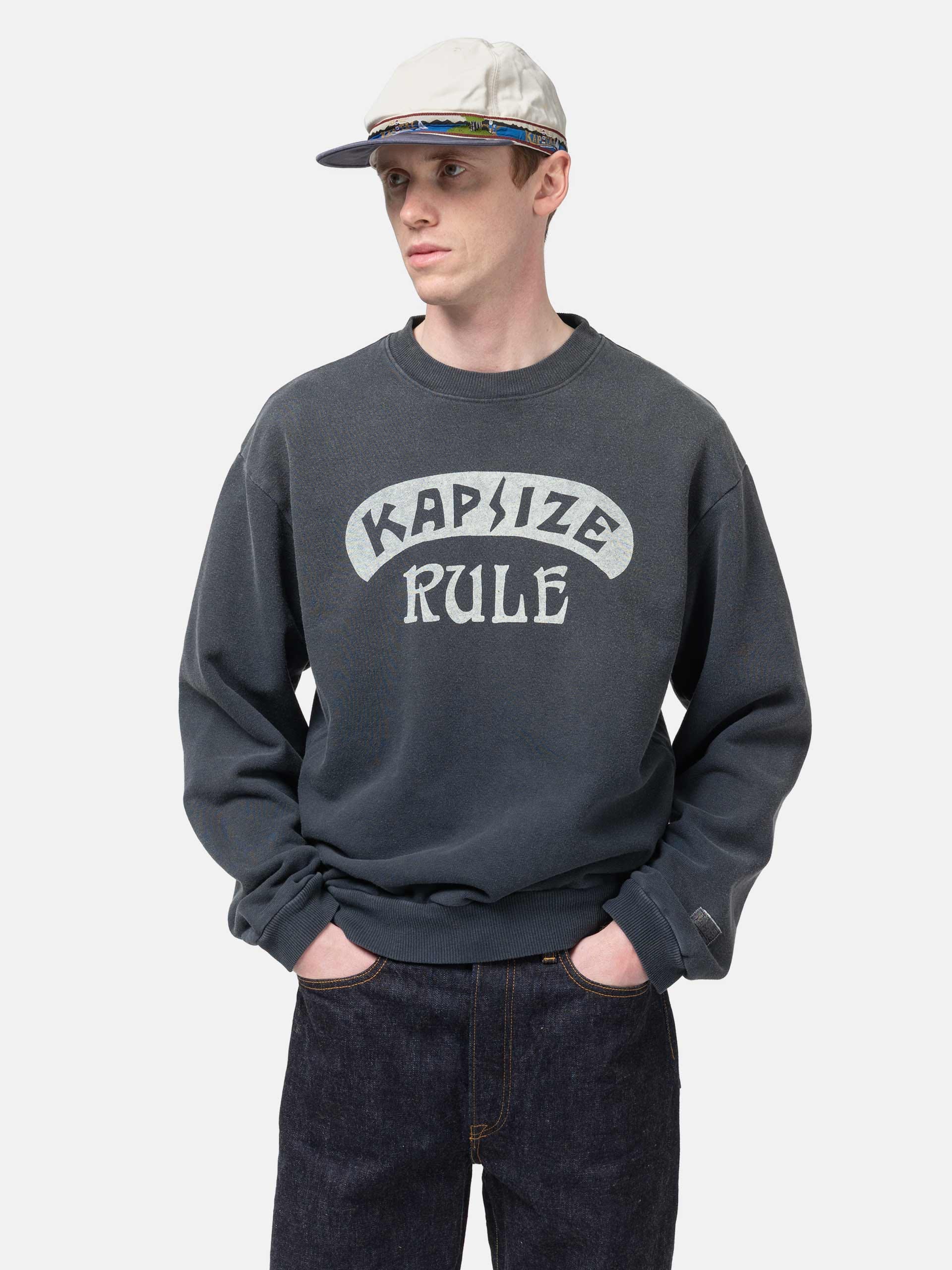 Kapital SWT Knit Crew SWT (Kapsize Rule) Black