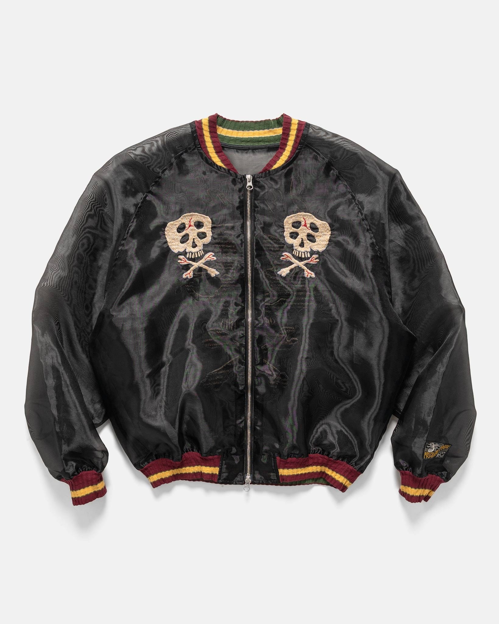 Kapital Sheer Pearl Souvenir JKT (RAIN SKULL) Black