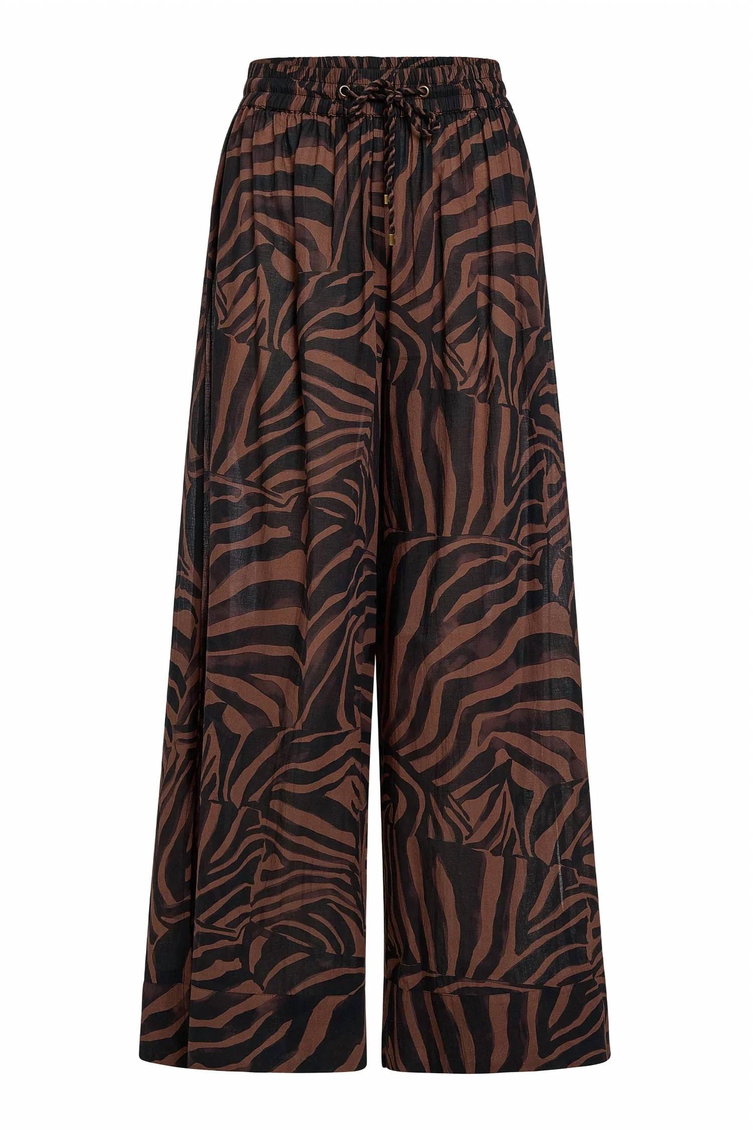 Cabana Ariel Stripe Cabana Pant In Sailfin Animal
