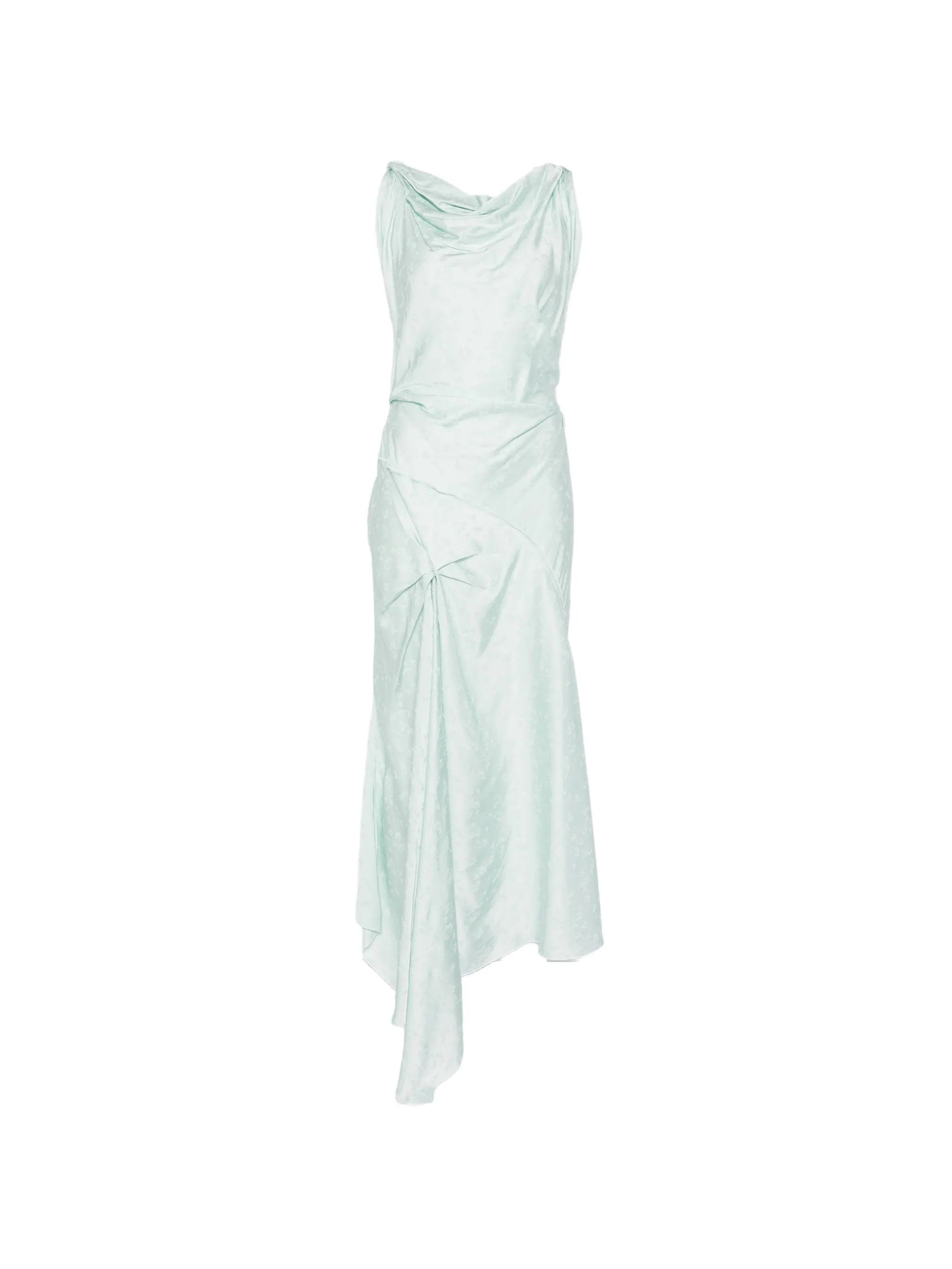 Victoria Beckham cowl - neck drape - detail midi dress
