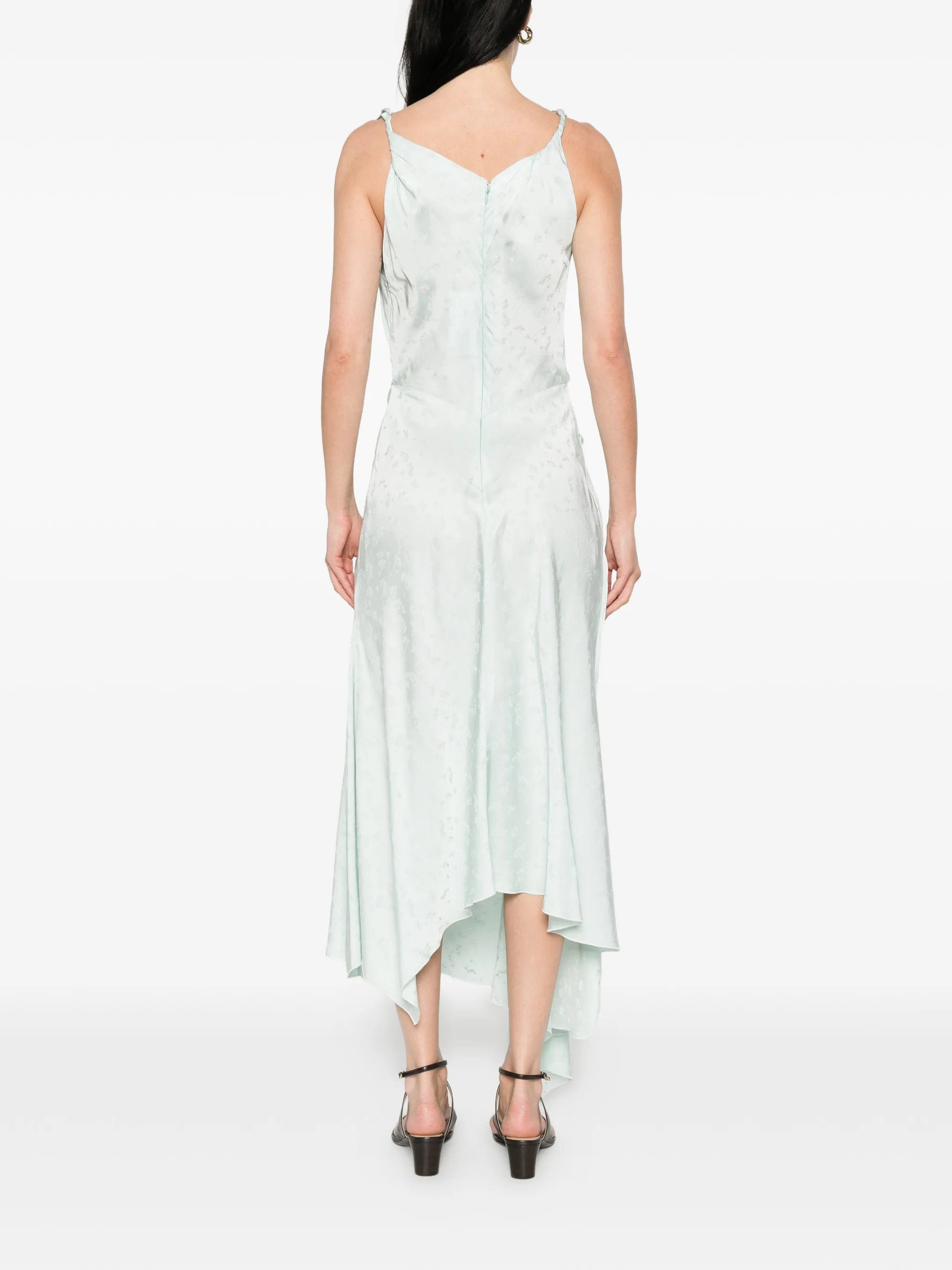 Victoria Beckham cowl - neck drape - detail midi dress