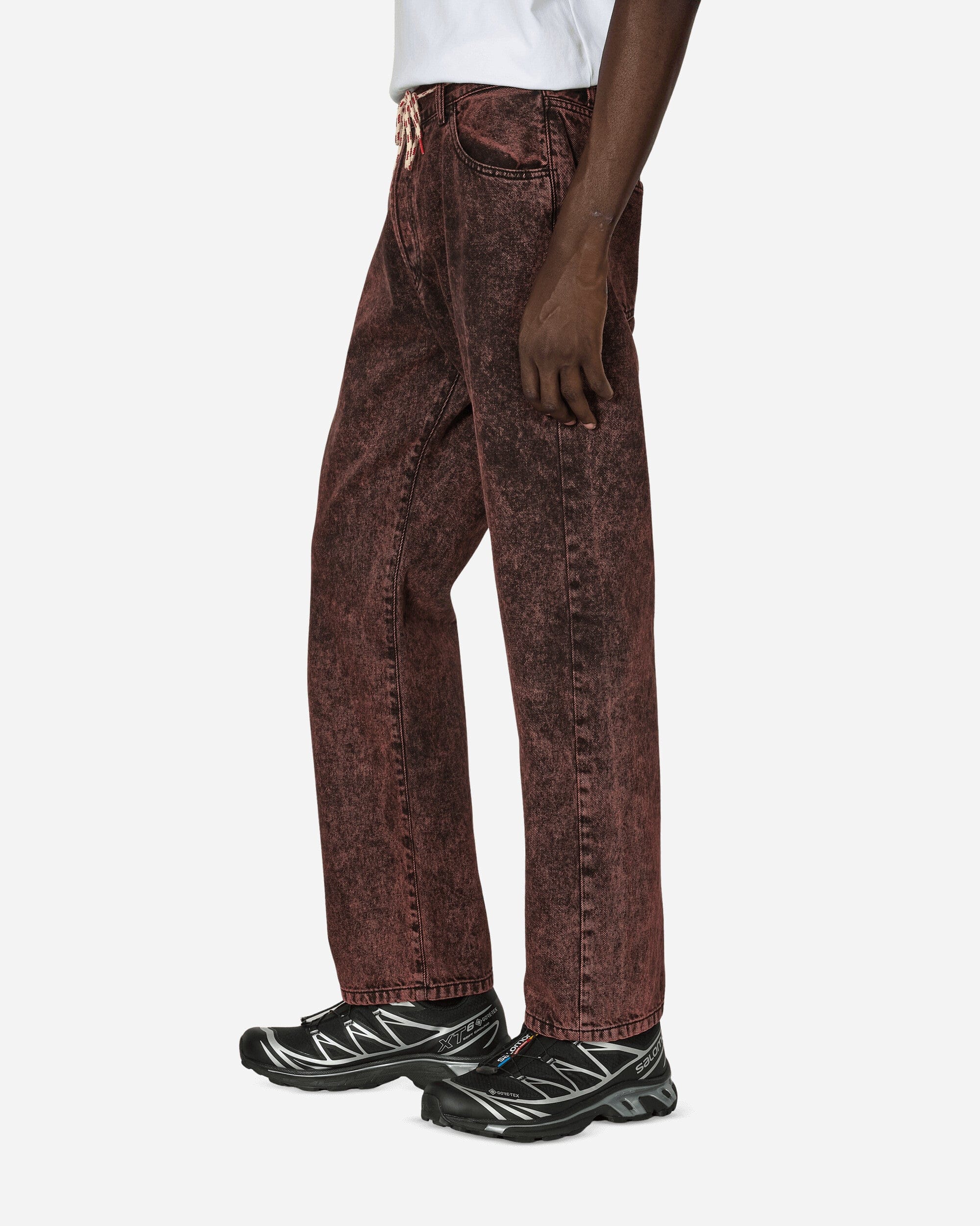 Aries Acid Wash Lily Jeans Red