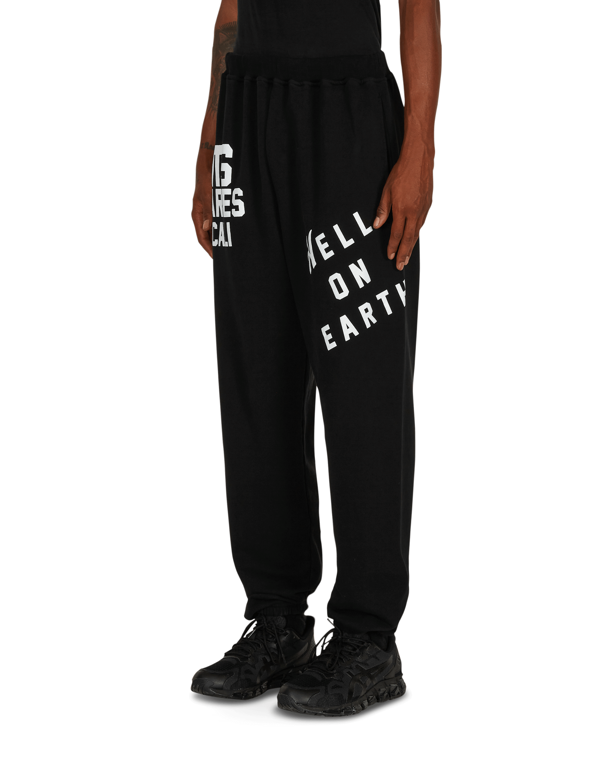 Aries NTS Tutti Pazzi Sweatpants Black