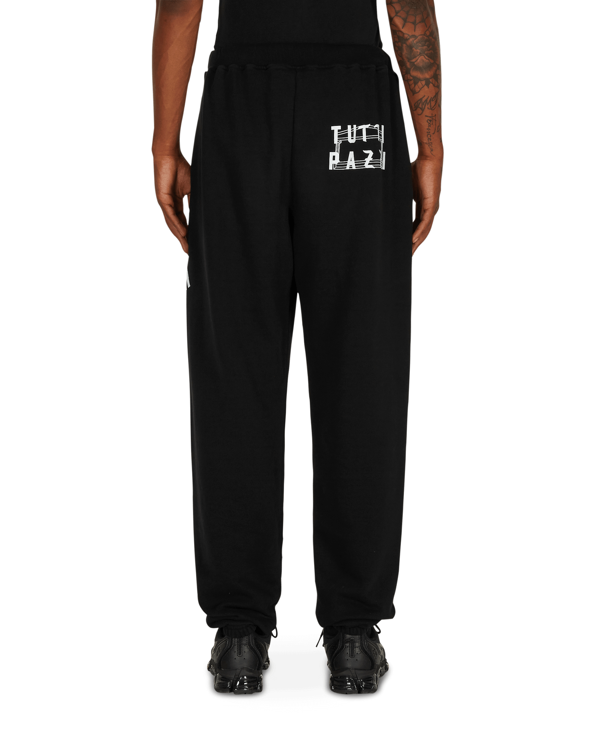 Aries NTS Tutti Pazzi Sweatpants Black