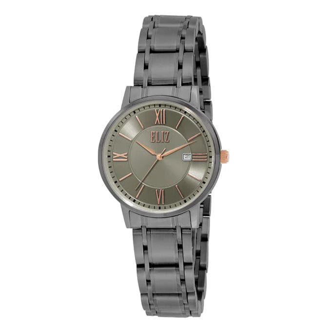 ELIZ ES8804L2AGA Metal Case and Bracelet Calendar Women's Watch