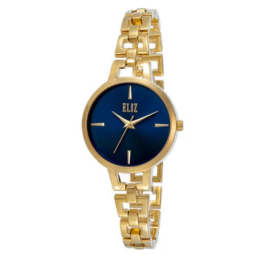 ELIZ ES8899L2GBG Metal Case and Bracelet Three - hands Women's Watch