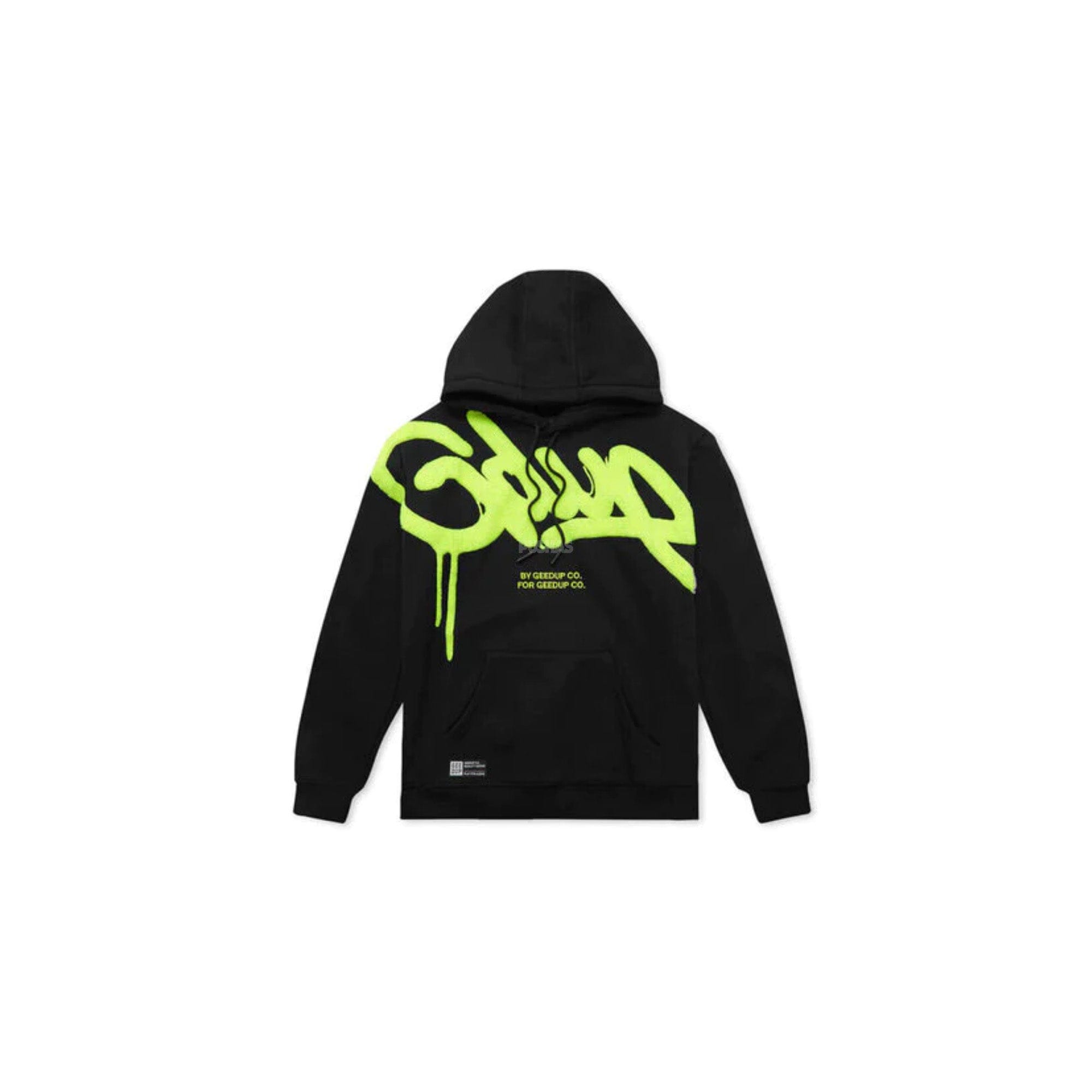 Geedup Hoodie Hand Style Black Yellow (2022)