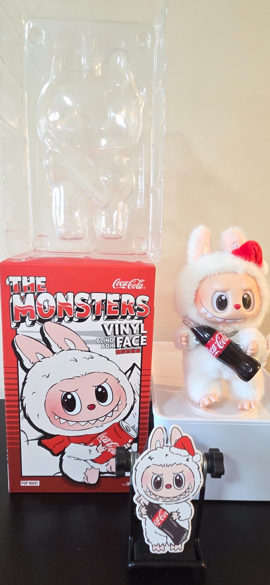 Pandaqueen Surprise Shake - Labubu Plush Doll Pendant The Monsters Limited Edition Coca Cola Series - Pop Mart