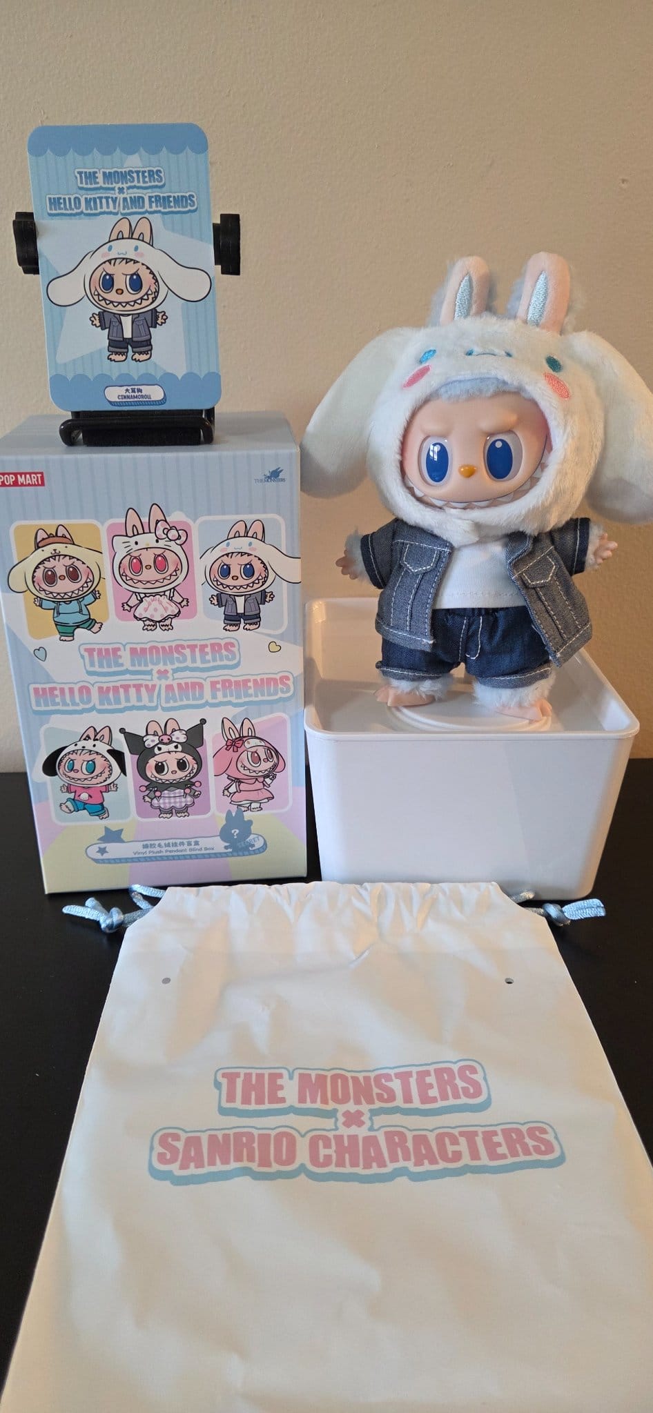 Pandaqueen Cinnamoroll - Labubu Plush Pendant Monsters x Sanrio Series, Pop Mart