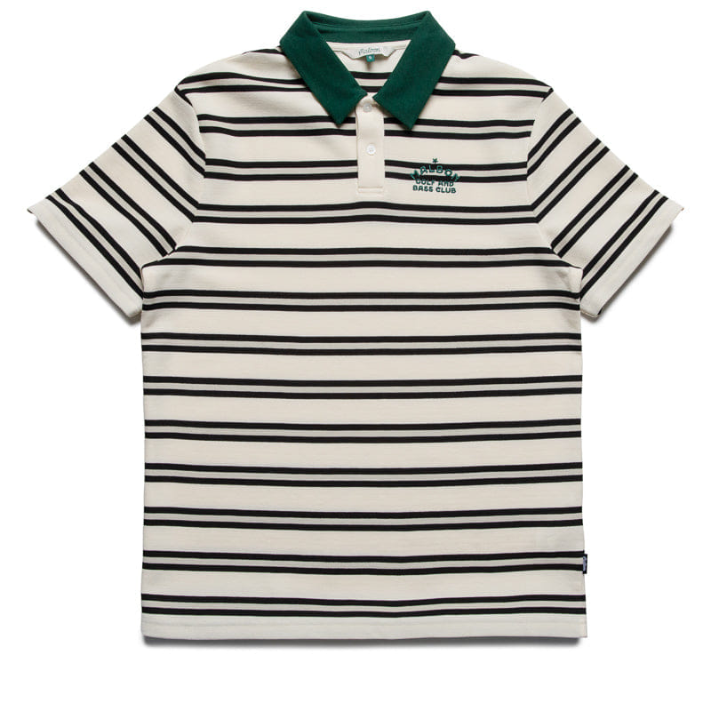 Malbon Golf Fairway Bass Club Polo - Ivory Stripe