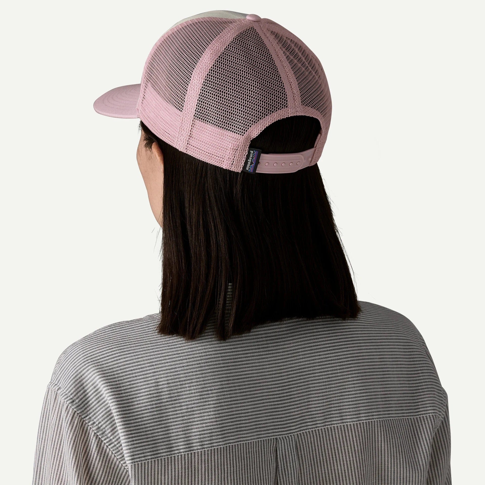 Patagonia P - 6 Logo Trucker Hat - White / Quiet Violet