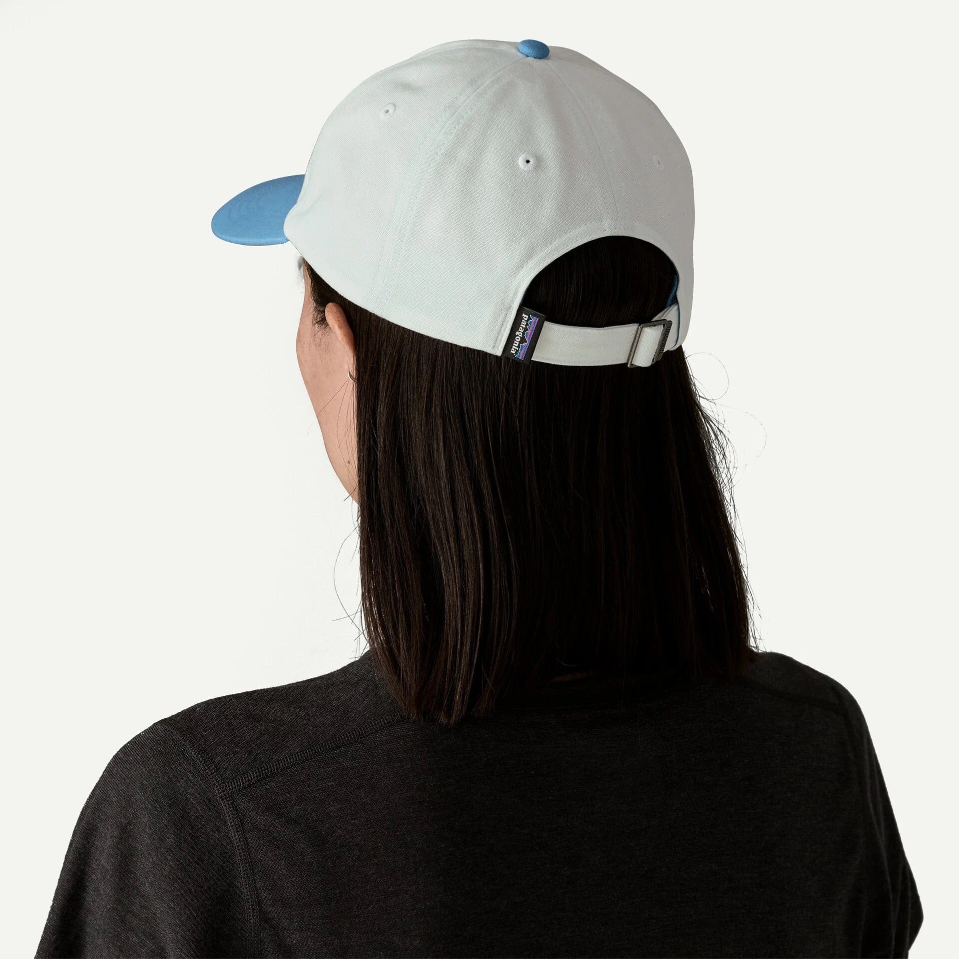 Patagonia P - 6 Label Trad Cap - Birch White w/Shore Blue