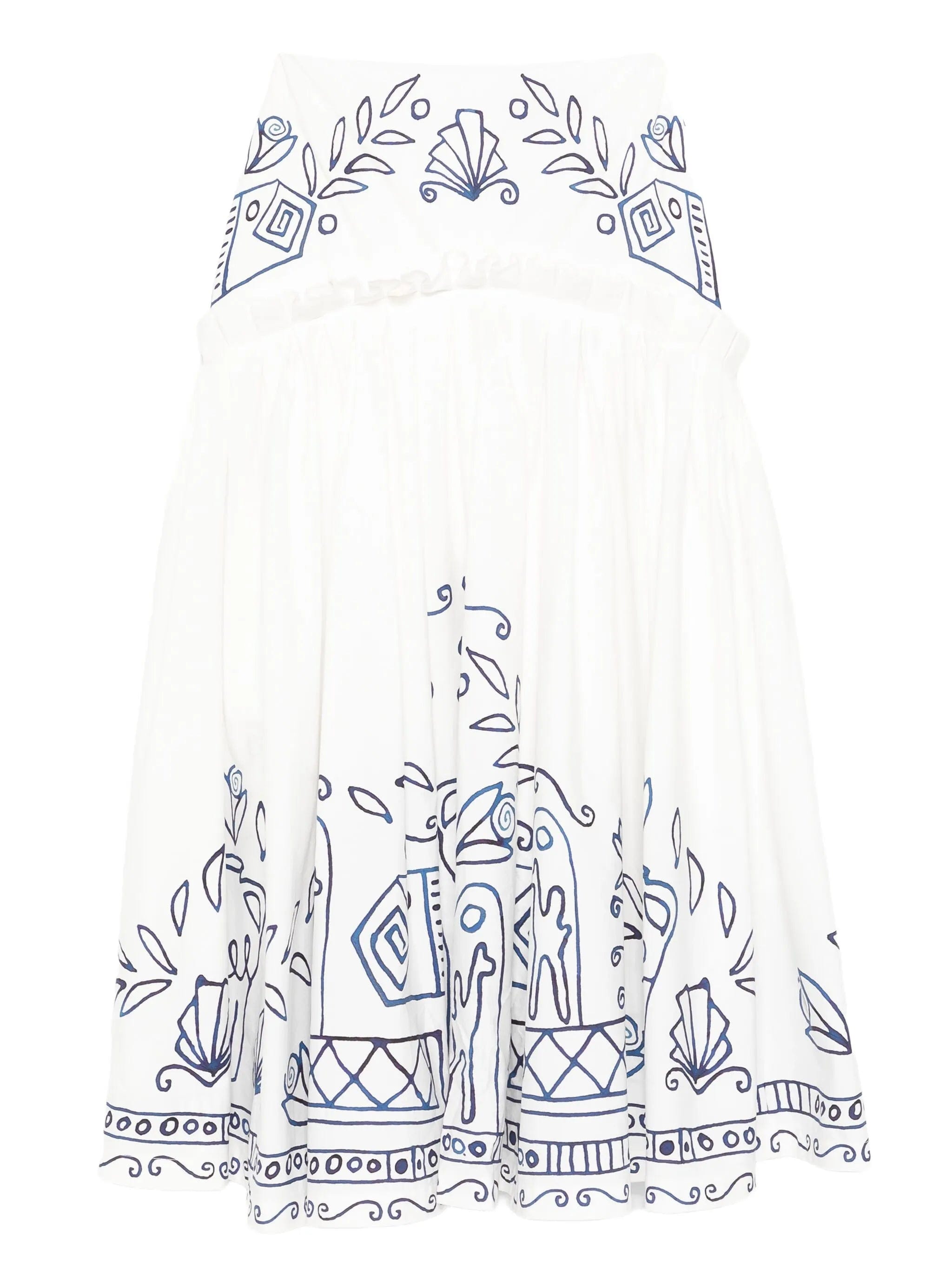 Alemais x Lrnce Leela printed maxi skirt