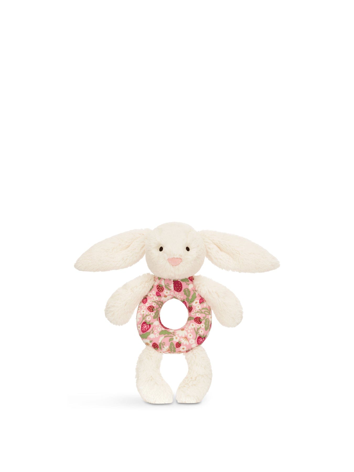 Jellycat Blossom Cream Bunny Berry Ring Rattle