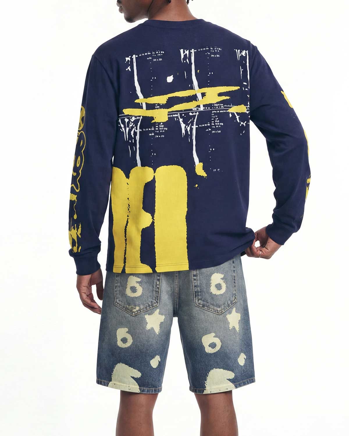 Sp5der Worldwide Sp5der X - ray L/S T-Shirt Navy