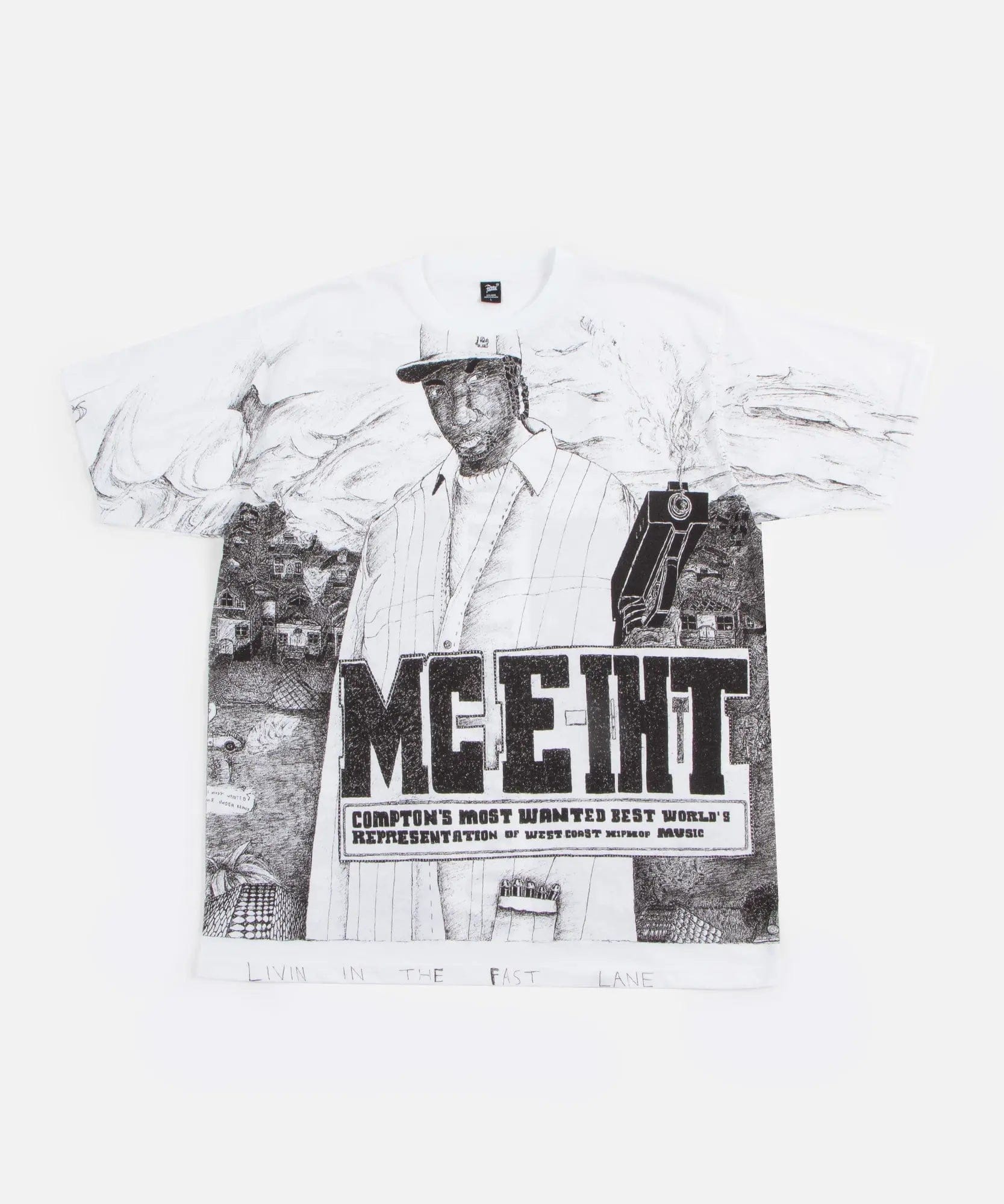 Gallery Patta x Outsiders Gallery Livin In The Fast Lane T - Shirt (White)