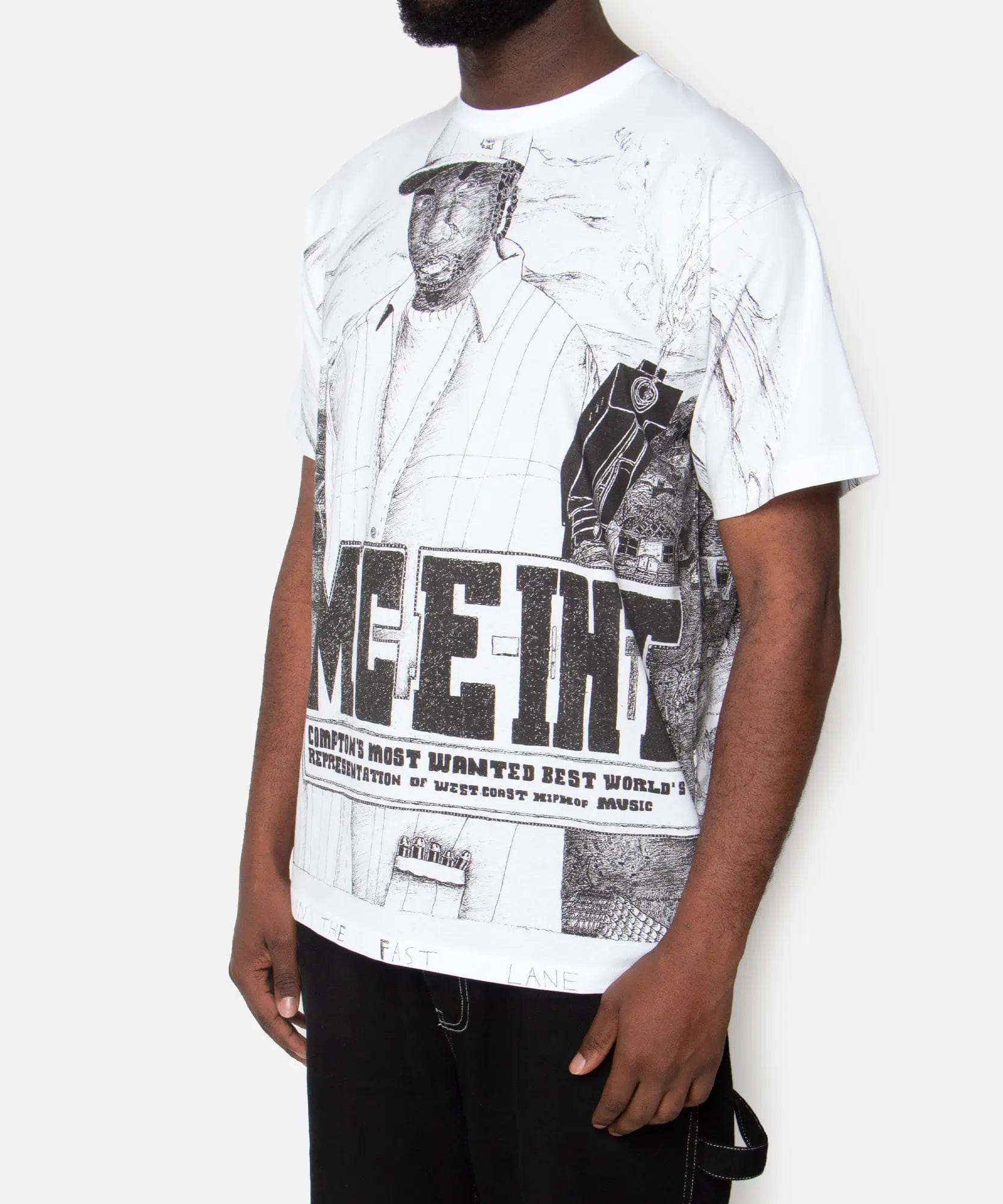 Gallery Patta x Outsiders Gallery Livin In The Fast Lane T - Shirt (White)