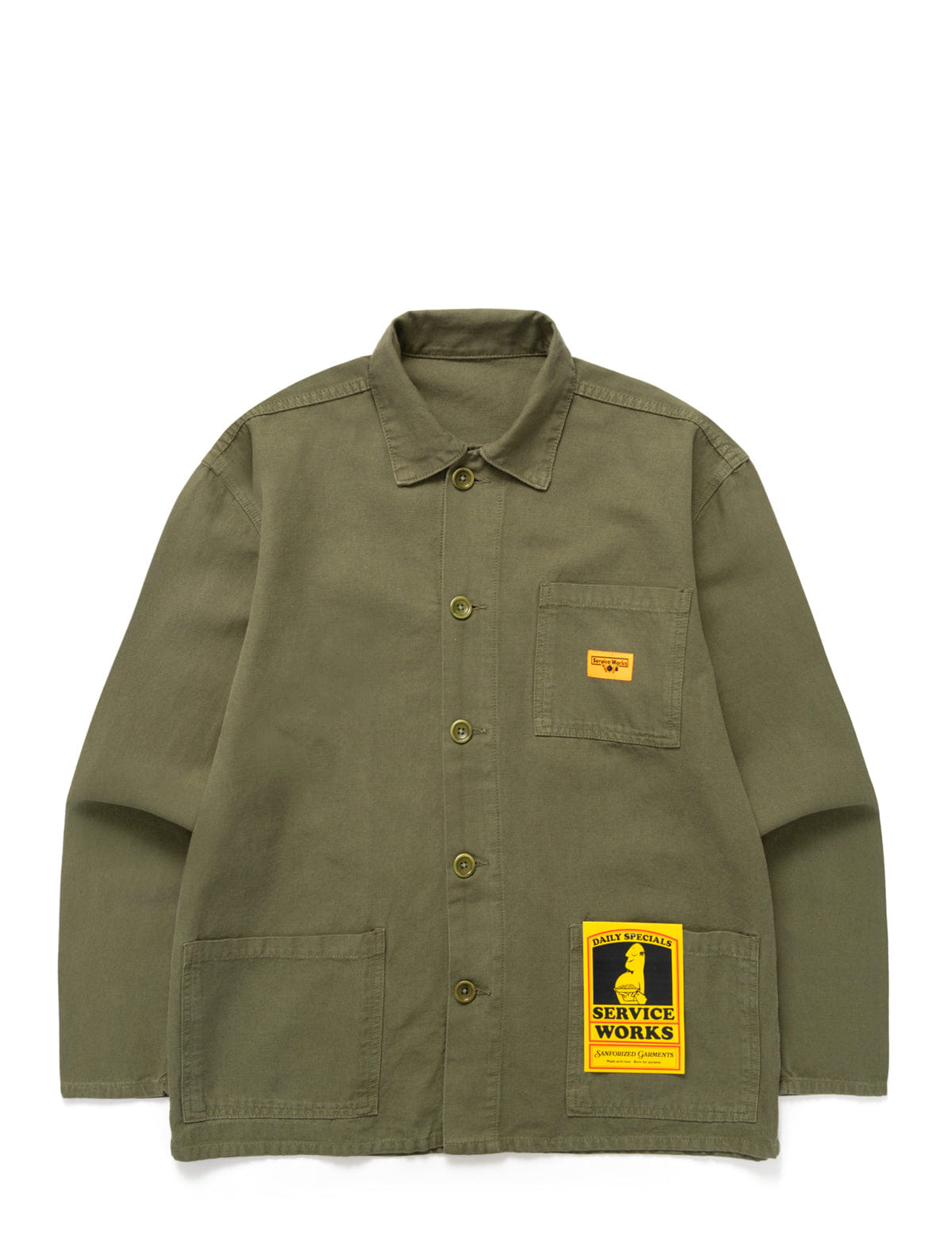 Service Works Canvas Chore Shirt Olive